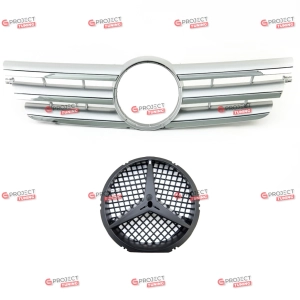 Grill do MERCEDES C-Class (CL203) Sportscoupe 2000 - 2011 (chrom / srebrny)