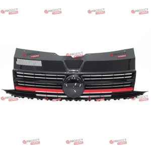 Grill do VW MULTIVAN T6 2015 -  (czarny połysk / czerwony)