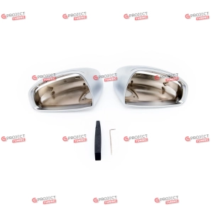Zestaw osłon lusterek do AUDI TT (8J) Roadster 2006 - 2014  (srebrny mat) w stylu S-Line