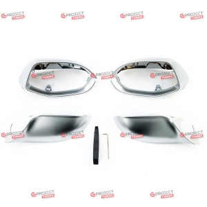 Zestaw osłon lusterek do AUDI A7 (4G) Sportback 2011 - 2014  (srebrny mat) w stylu RS7