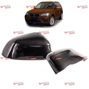Zestaw osłon lusterek Carbon do BMW X3 (F25) 2014 - 2018 po liftingu