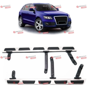 Stopnie boczne do AUDI Q5 (8R) 2008 -  (matowy chrom / aluminium)