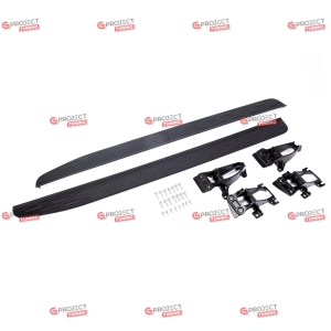 Stopnie boczne do LAND ROVER DISCOVERY V (L462) 2017 -  (matowy chrom / aluminium)
