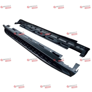 Stopnie boczne do MERCEDES M-Class (W166) 2011 -  (czarny / aluminium)