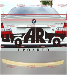 Spoiler tylny do BMW 3 (E46) Sedan 1997 - 2005  (czarny połysk) w stylu sport