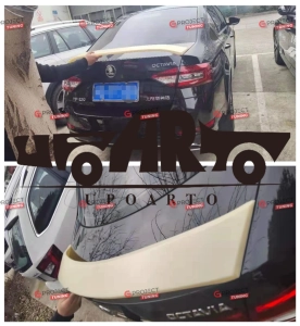 Spoiler tylny do SKODA OCTAVIA IV (NX3, NN3) 2021 -   (czarny połysk) w stylu RS