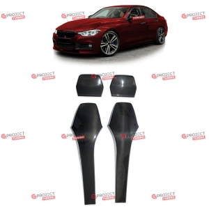 Osłony tylnej kanapy do BMW 3 (F30, F80) Sedan 2013 - 2021 (carbon) w stylu M3