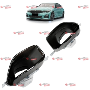 Końcówki tłumika do BMW 3 (G21, G81) Touring 2019 -  (czarne) w stylu M pakiet