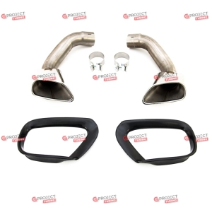 Końcówki tłumika do BMW X5 (E70) 2006 - 2013 (chrom) w stylu V8