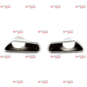 Końcówki tłumika do BMW 5 (G30, F90) Sedan 2017 - 2023 (chrom) w stylu M pakiet