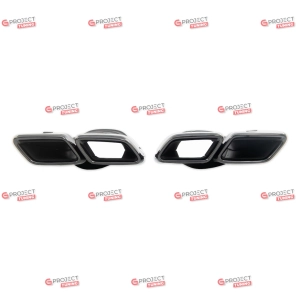 Końcówki tłumika do MERCEDES E-Class (S213) T-Model 2016 - 2021 (czarne) w stylu E63 AMG