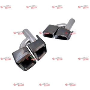 Końcówki tłumika do MERCEDES E-Class (W212) Sedan 2013 - 2016 (chrom) w stylu AMG