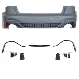Zderzak tylny z dyfuzorem i końcówkami wydechu do AUDI A7 (4K) Sportback 2019 -  przed liftingiem w stylu RS7