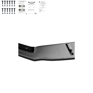 Dokładka przedniego zderzaka do AUDI TT (FV, 8S) Coupe 2016-2020 (czarny połysk) RS