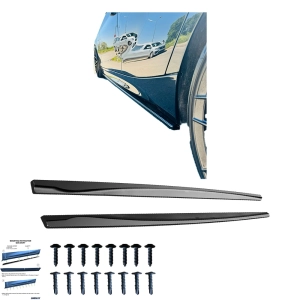 Dokładki progów do BMW 1 (F20) Hatchback 2011-2019 po liftingu (czarny połysk) M-power