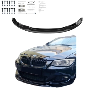 Dokładka przedniego zderzaka do BMW 3 (E92) Coupe 2010-2013 po liftingu (czarny połysk) M pakiet