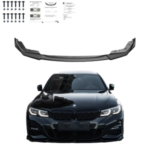 Dokładka przedniego zderzaka do BMW 3 (G21, G81) Touring 2018-2022 przed liftingiem (czarny połysk) M pakiet