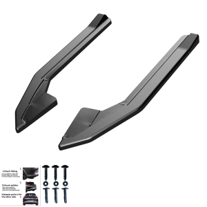 Splittery boczne zderzaka tylnego do BMW i4 (G26) 2021- (czarny połysk) M pakiet