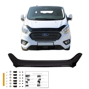 Osłona maski do FORD TRANSIT CUSTOM V362 Van (FY, FZ) 2018-2022 po liftingu (czarny połysk)