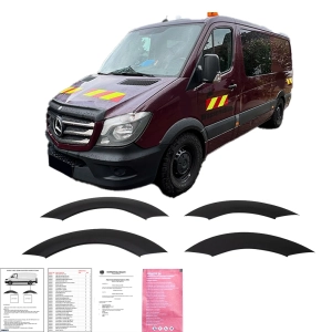 Listwy nadkola do MERCEDES SPRINTER 3,5-t Van (B906) 2014-2018 po liftingu (czarny mat)