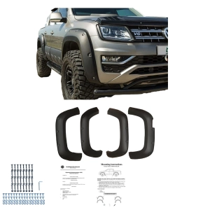 Poszerzenia błotników do VW AMAROK (2H) 2016-2021 po liftingu (czarny mat)