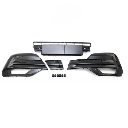 [BPAWW0017] Front Bumper Grille lower Kit 4 PDC holes Gloss Black suitable for VW T6.1 Multivan Transporter 2019-2024.jpg