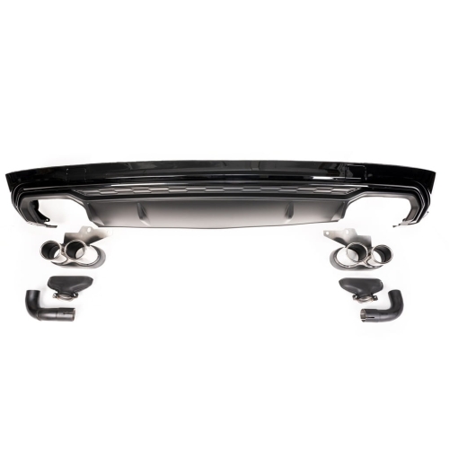 [DIFAU0144] Rear Bumper Diffuser Black with Black Tail Pipes fit for AUDI Q5 (FY) (2017-2024) S-Line.jpg