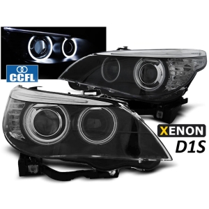Reflektory Xenon Angel Eyes do BMW 5 (E61) Touring 2004 - 2010